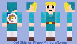 Blue Toon Link Minecraft Skin