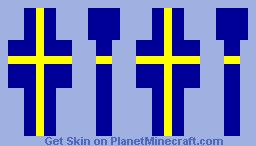 Sweden Flag Minecraft Banner