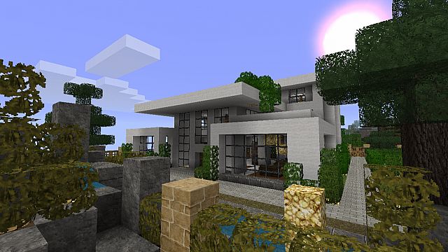 Modern House 2 - Front entrance.