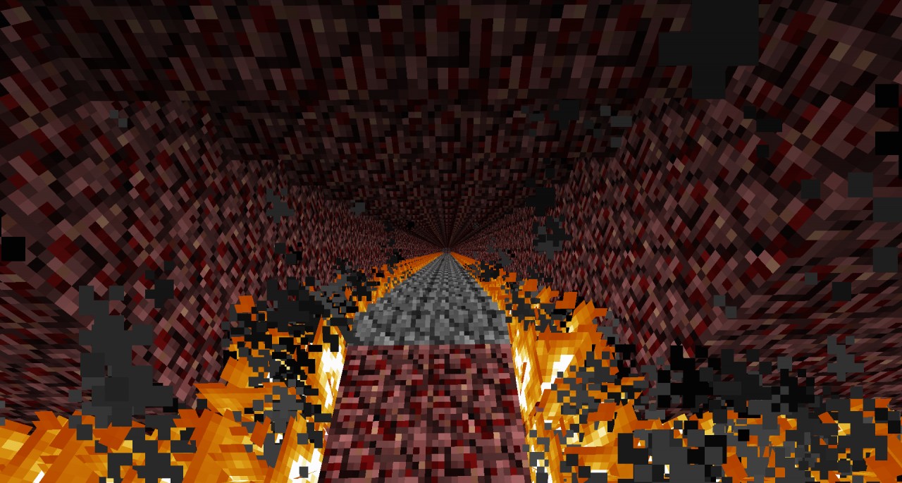 A Bizarre Nether Battle Minecraft Project