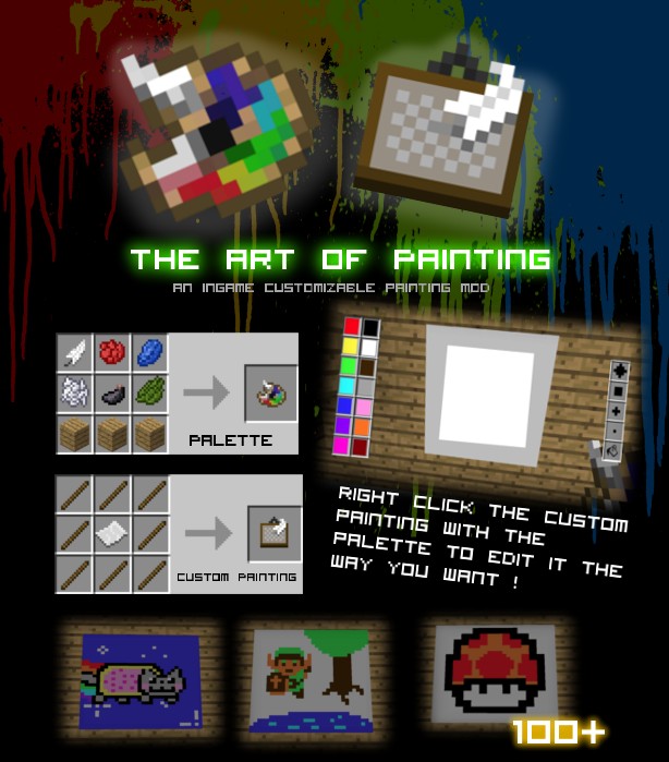 [1.1.0] [SSP] The Art of Painting Mod Minecraft Mod