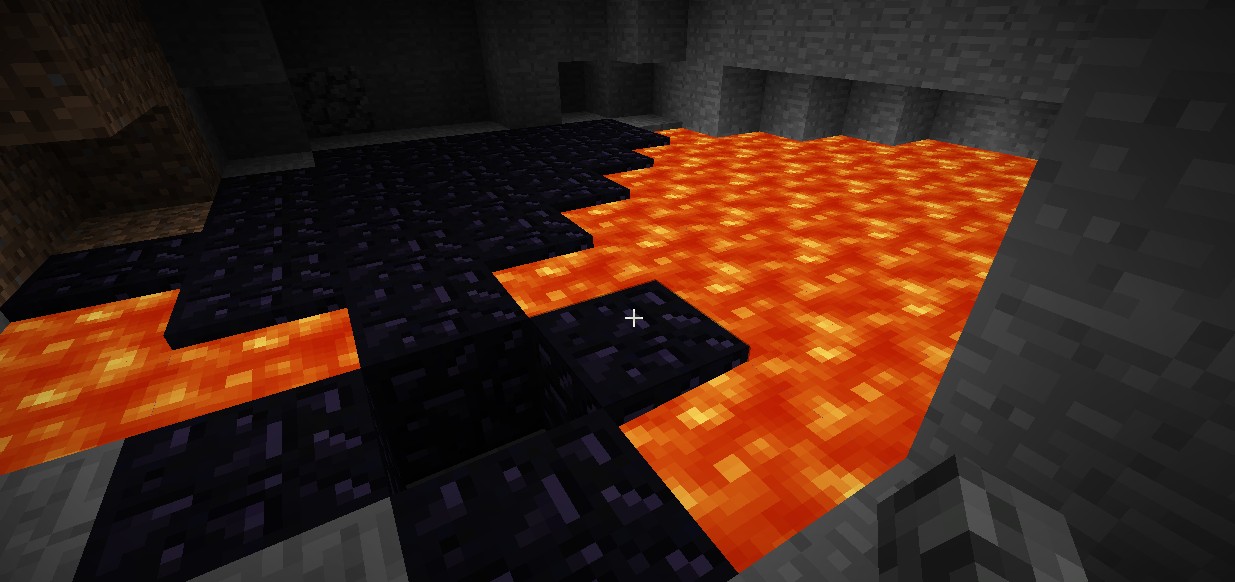 Caves, Lava and Caverns. Minecraft Project
