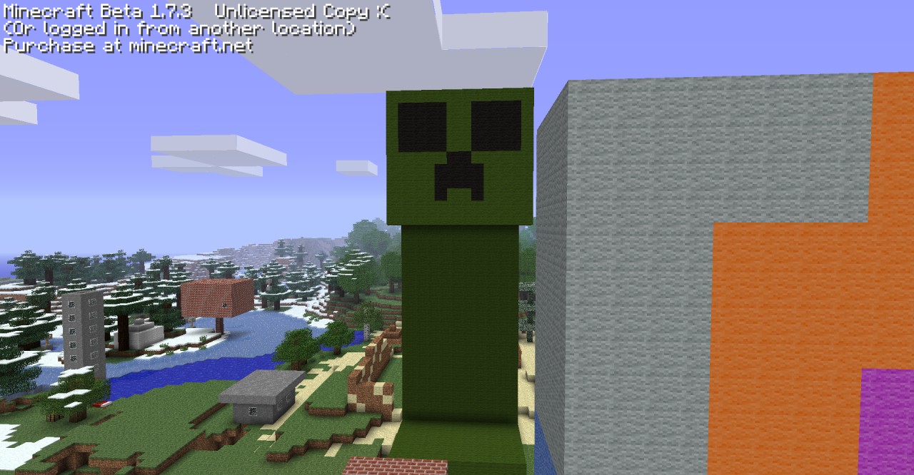 GIGANTIC GREEN WOOL CREEPER!!!!!!!!!! Minecraft Project