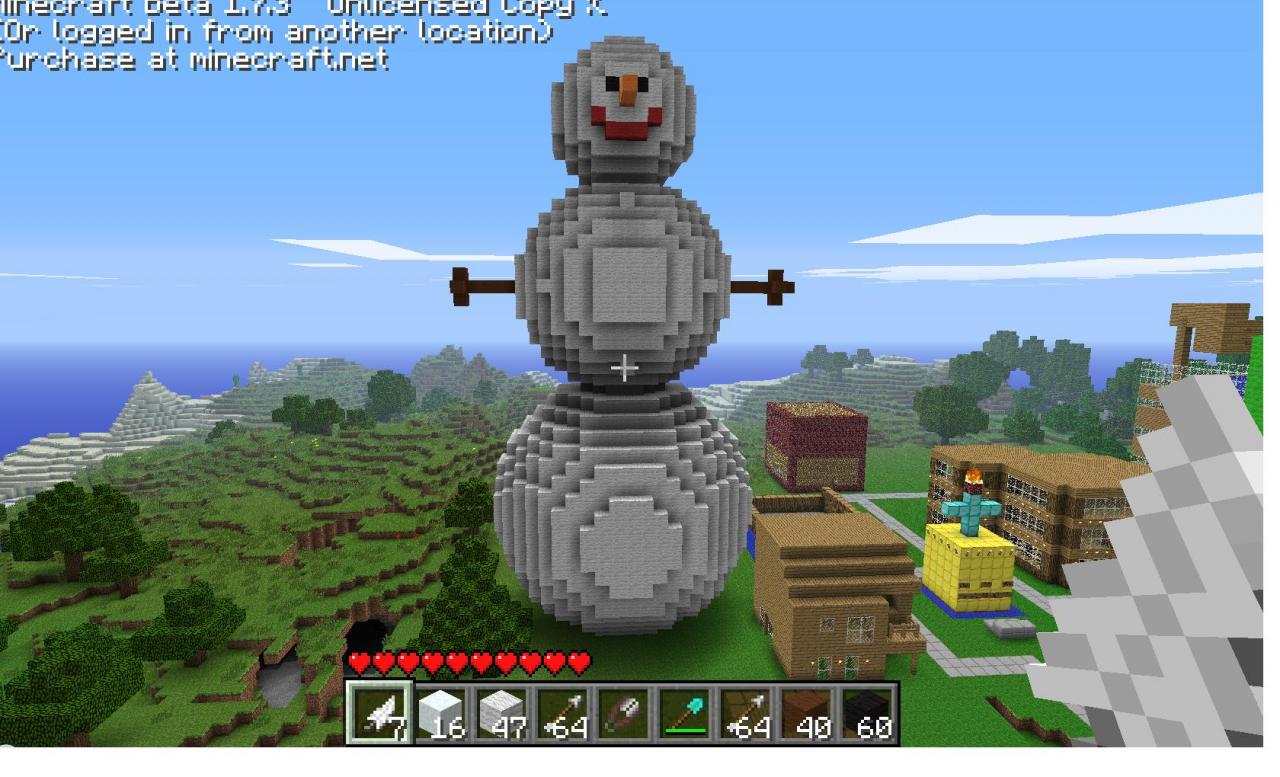 Epic snowman! Minecraft Project