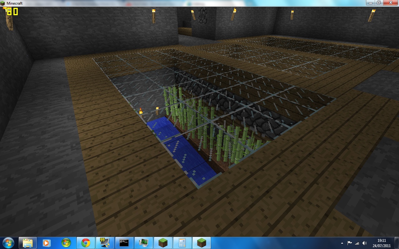 small automated piston reed farm Minecraft Project