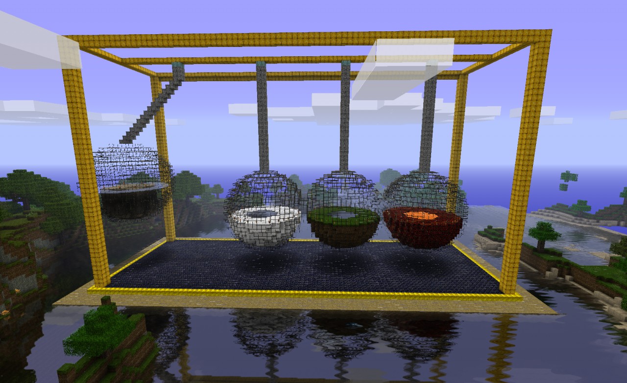 Newton's cradle Minecraft Project