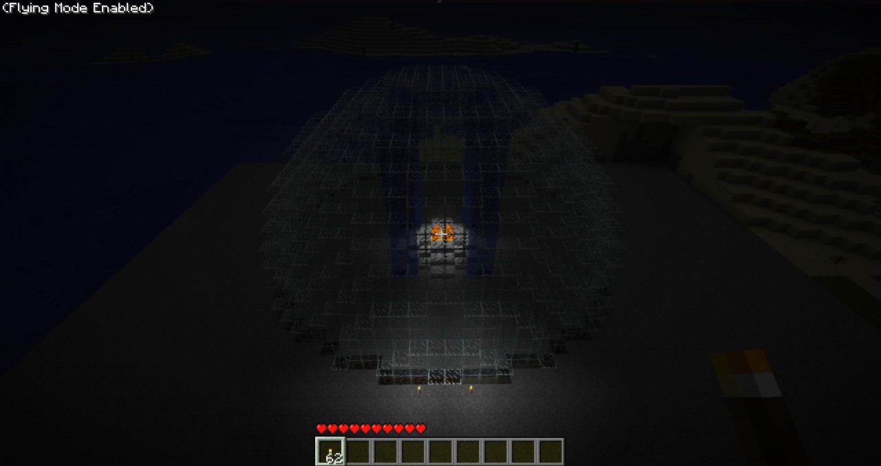 Half glass sphere Minecraft Project