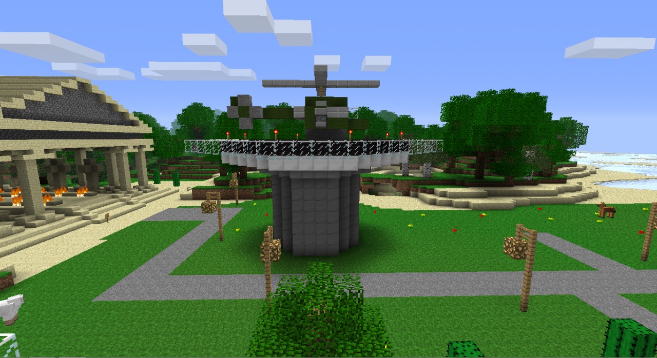 Aircraft Landing Pad Minecraft Project