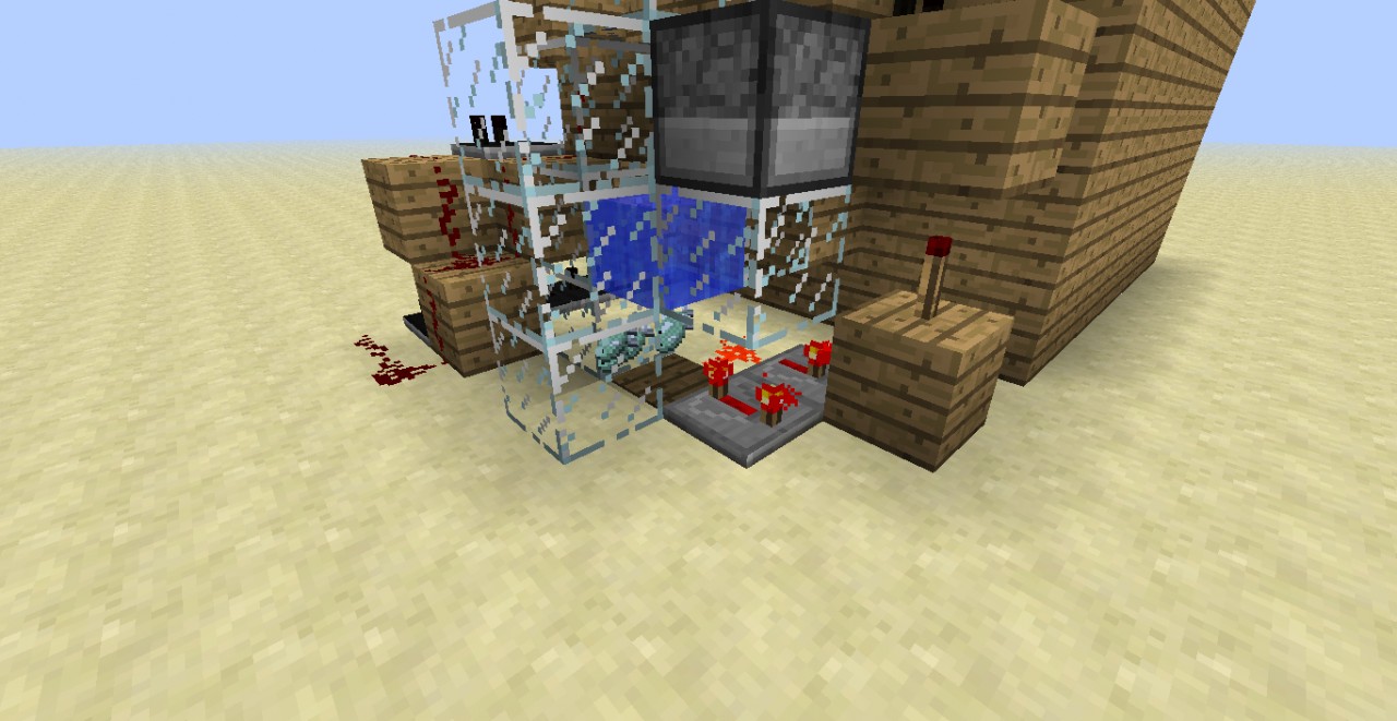 Automatic Filling Fish Tank Minecraft Project