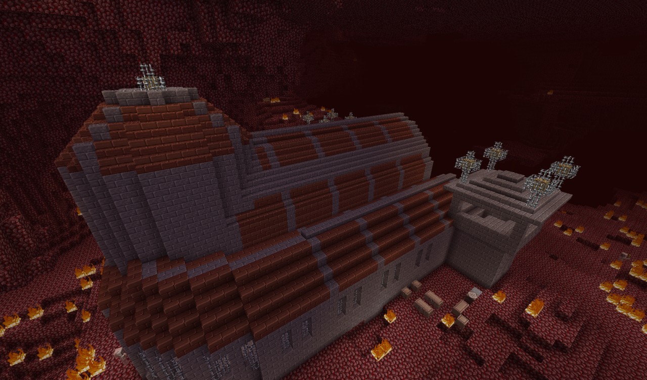 Huge Hall In Nether With Special Room For The Round Table By Huge Hall In Nether With Special Room For The Round Table By Pigi95 Minecraft Project