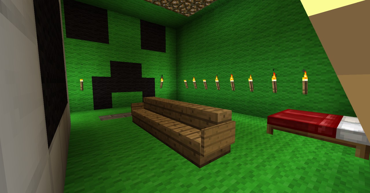 Creeper House With A Peenus Minecraft Project