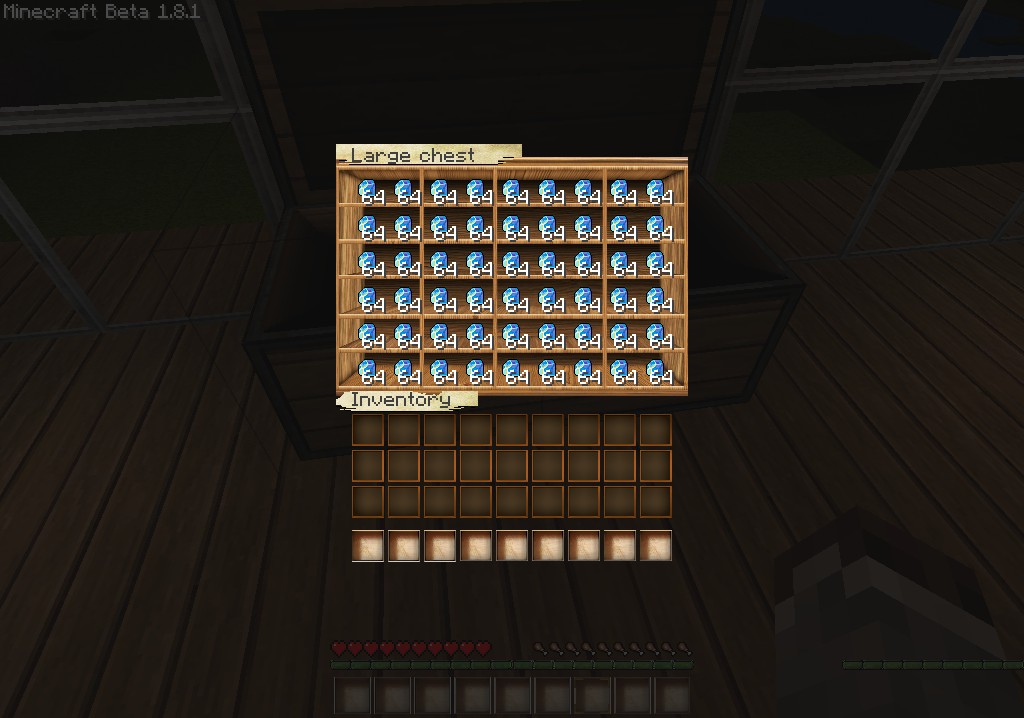 House w/ double diamond chest Minecraft Project