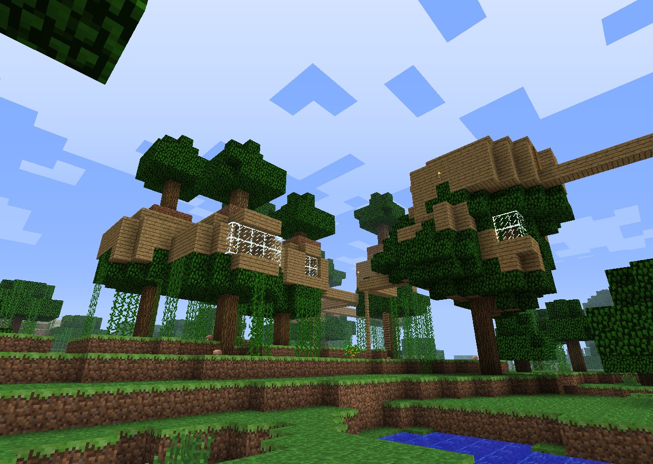 tree village Minecraft Project