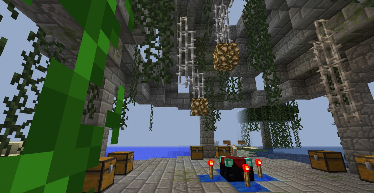 The four podiums of Khain. Minecraft Project