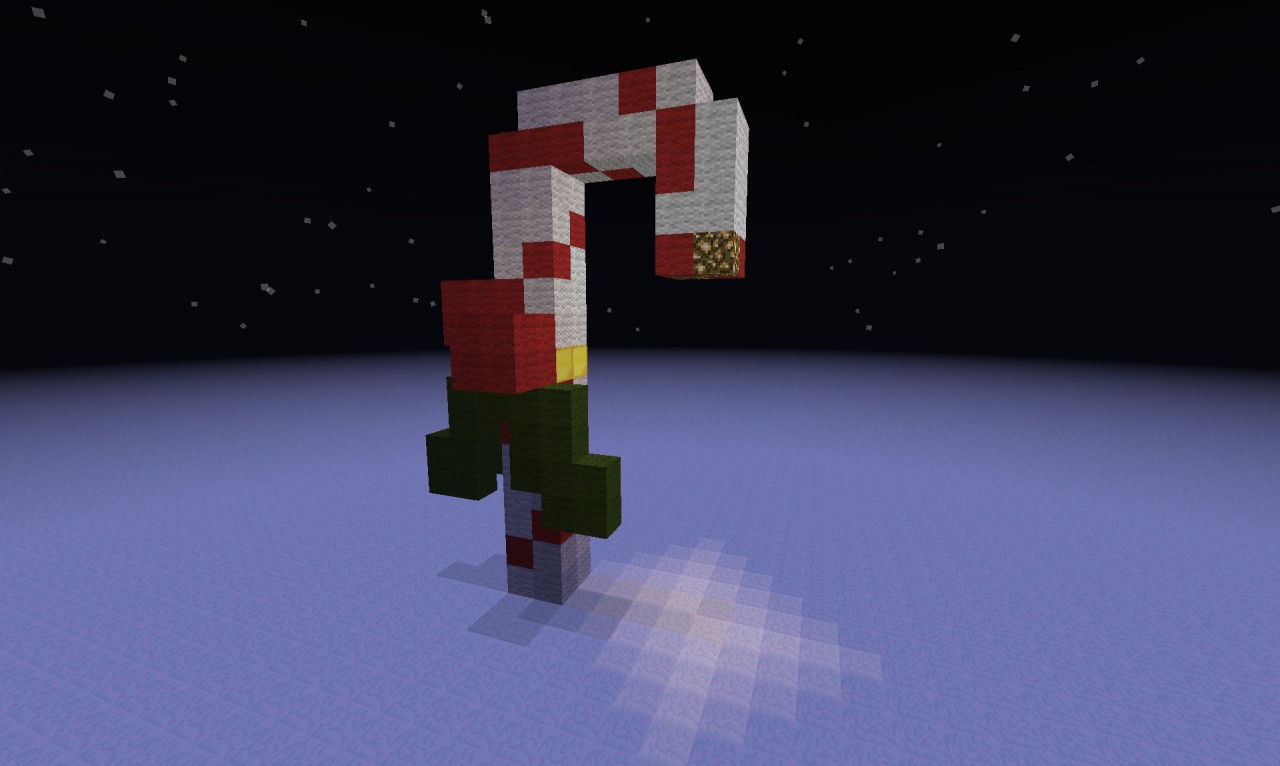 Peppermint Cane Lamp Minecraft Project