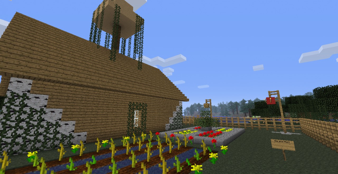 Farm Base in the Swamp Minecraft Project
