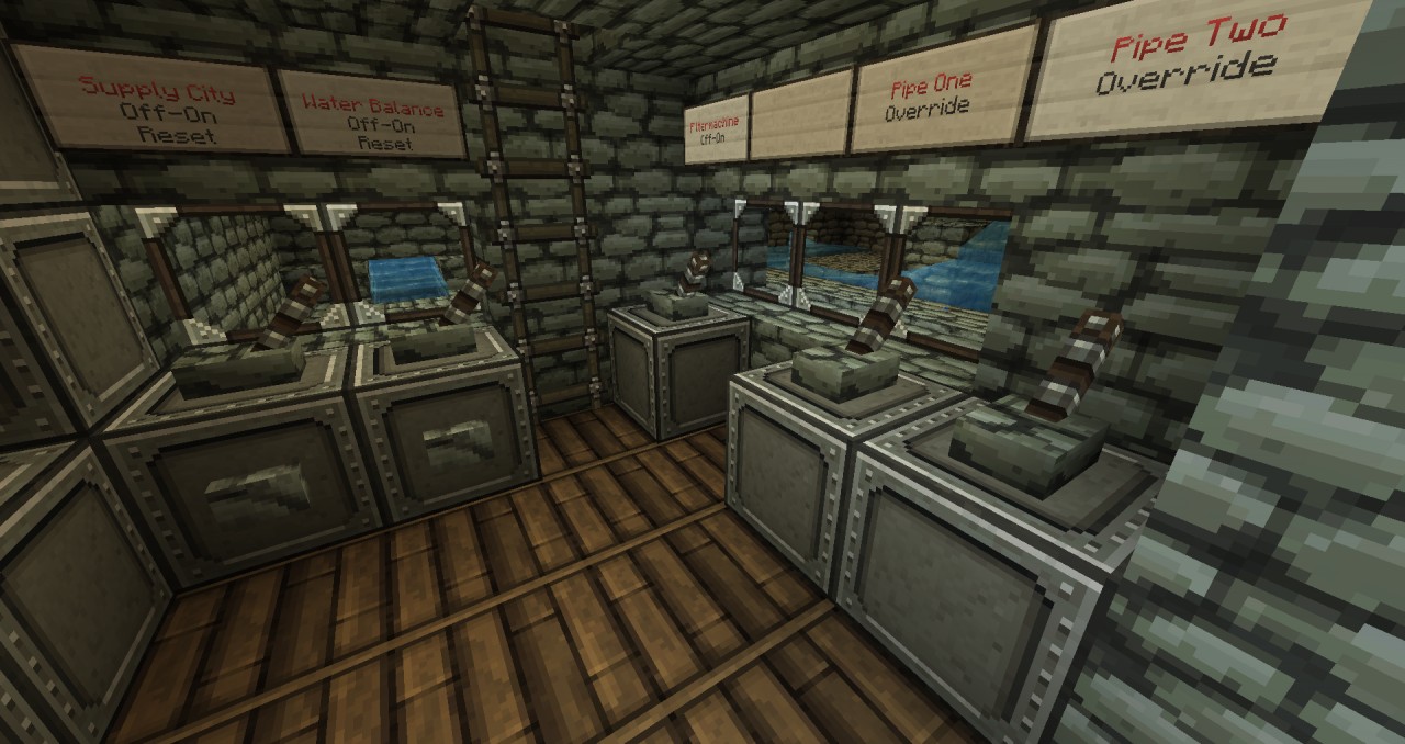 Sewer + Control Room Minecraft Project