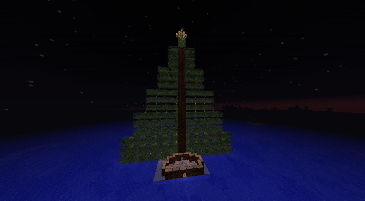 Redstone Christmas Tree (blinking redstone lights!) Minecraft Project