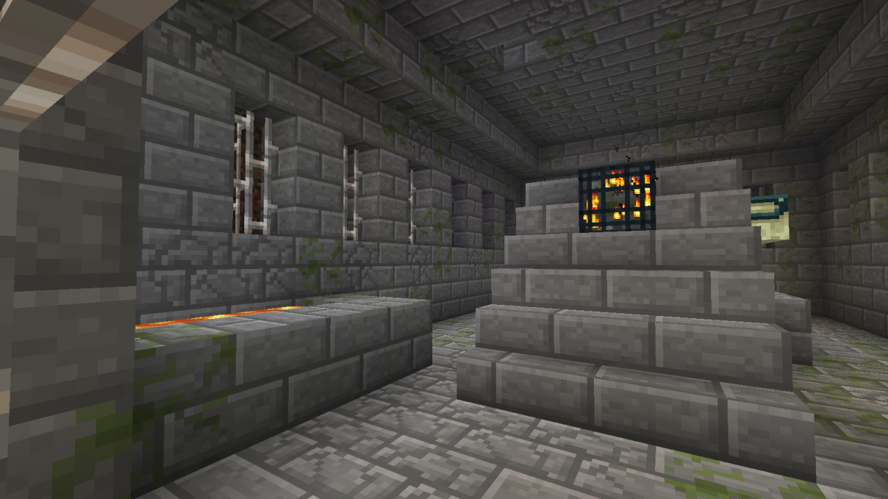 Minecraft Stronghold wit End Portal + Supplies Minecraft Project