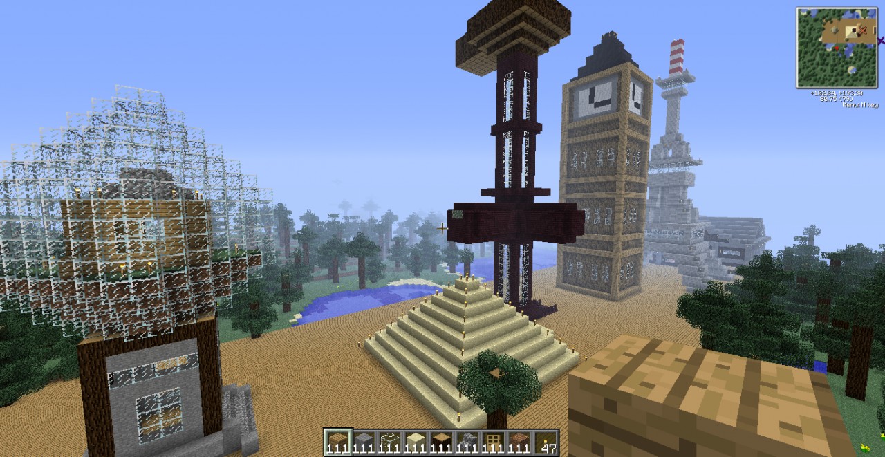 Buildings and monuments Minecraft Project