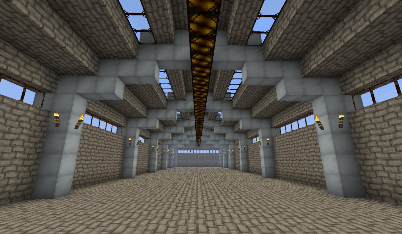 Big Warehouse 17x55x13 Minecraft Project