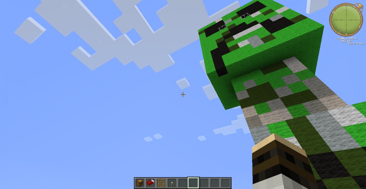 Giant Creeper home! Now with eyes! Minecraft Project