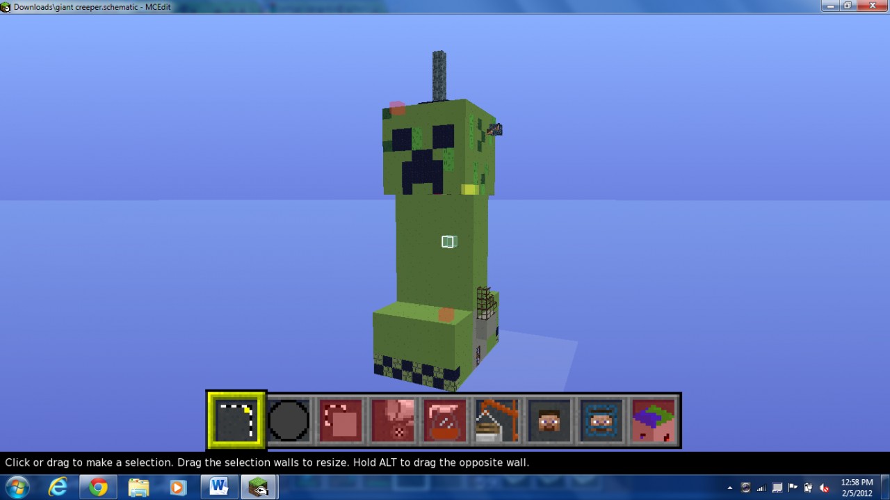Giant Creeper Minecraft Project