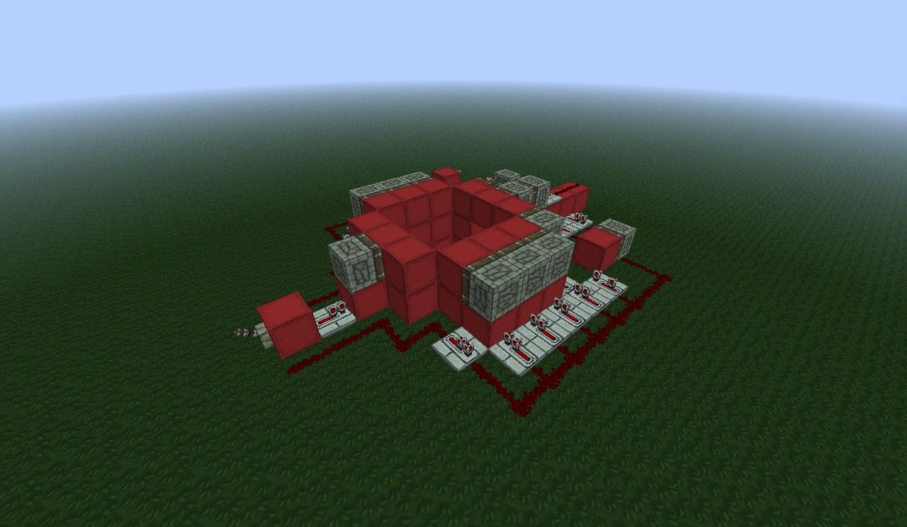 3x3 Piston Trapdoor Tutorial! With Download! Minecraft Project