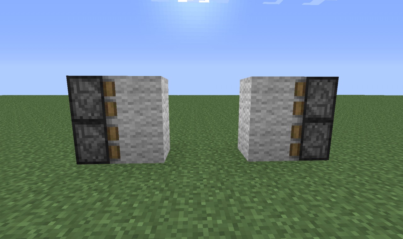 Compact piston door [2X2] Minecraft Project