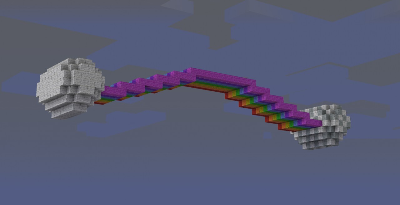 Full Rainbow with Clouds Minecraft Project