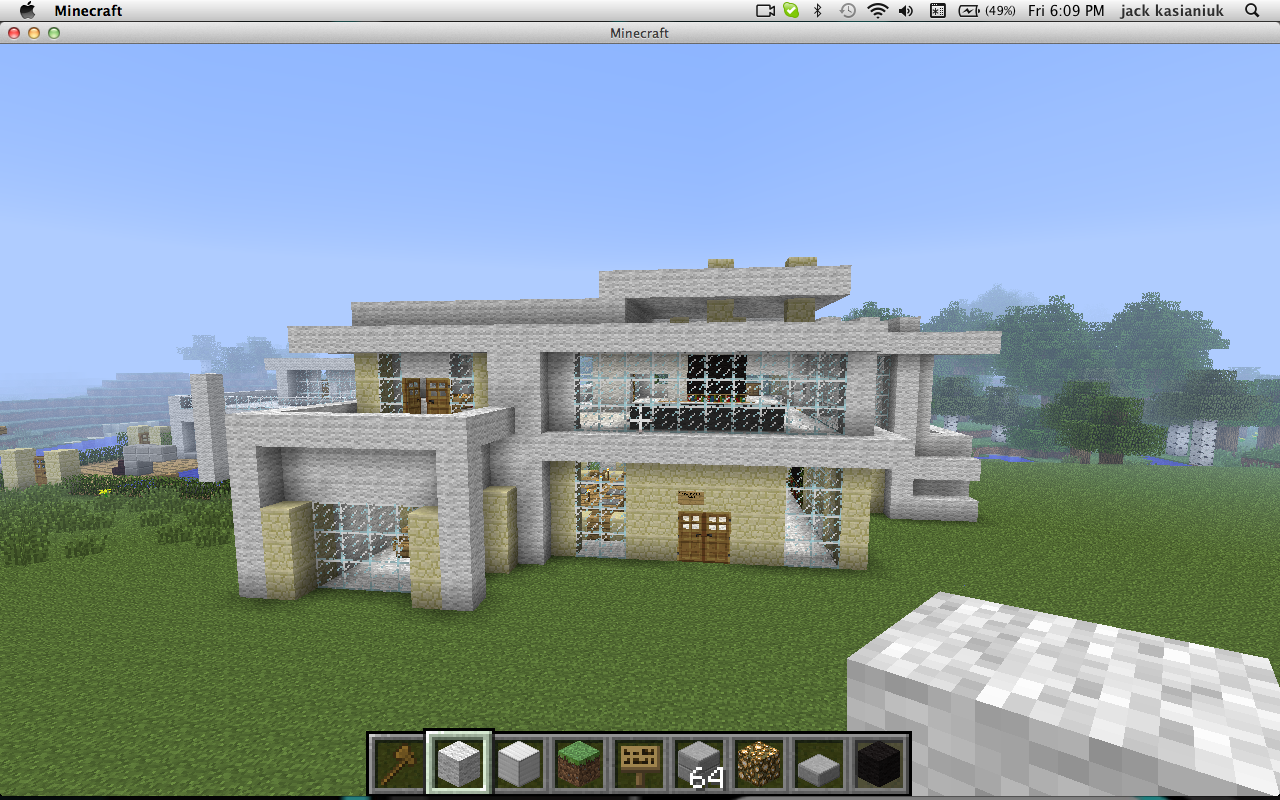 Modern house project minecraft Modern house project minecraft
