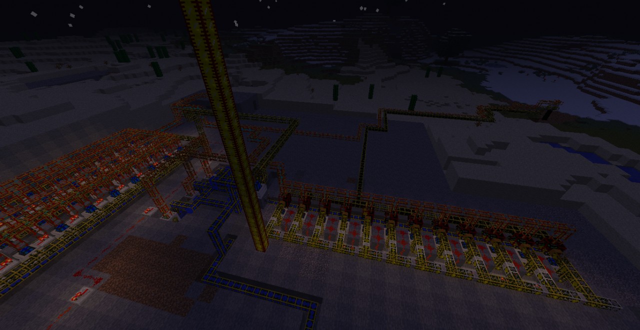 Buildcraft power station+Quarry Minecraft Project