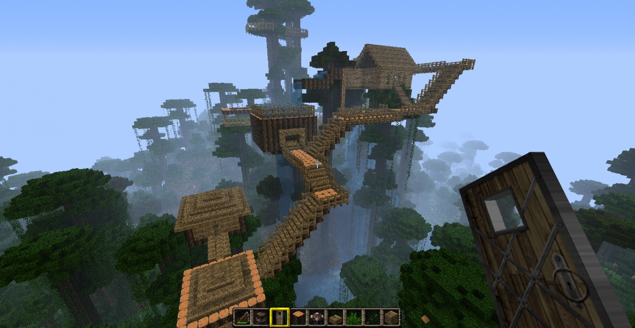Giant jungle tree fort Minecraft Project
