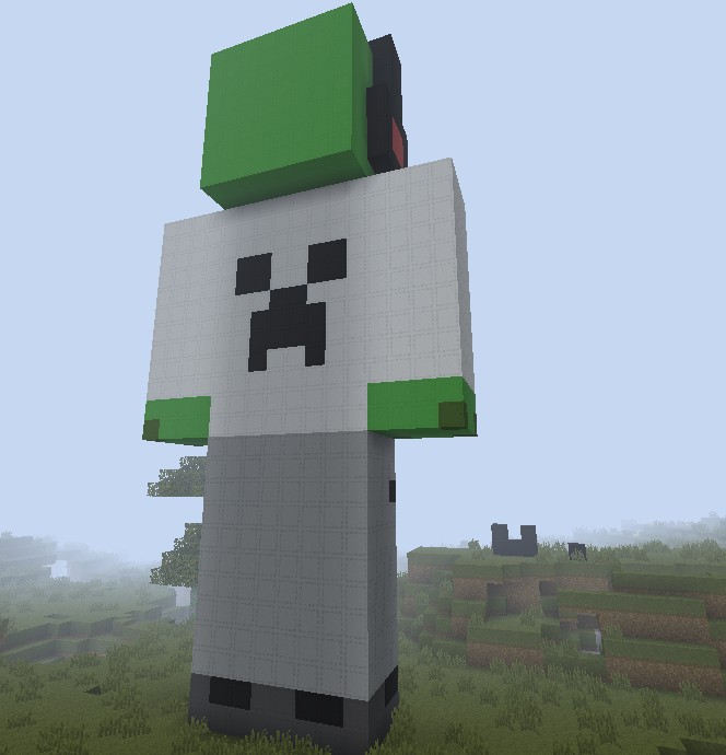 Huge Slime Head Statue (ME!) Minecraft Project
