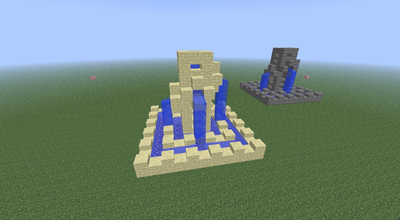 Fancy Style Water Fountains Minecraft Project