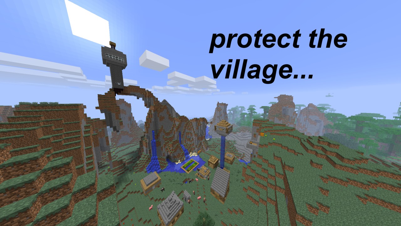 protect the village Minecraft Project