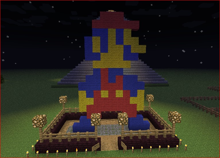 mario bros statue Minecraft Project