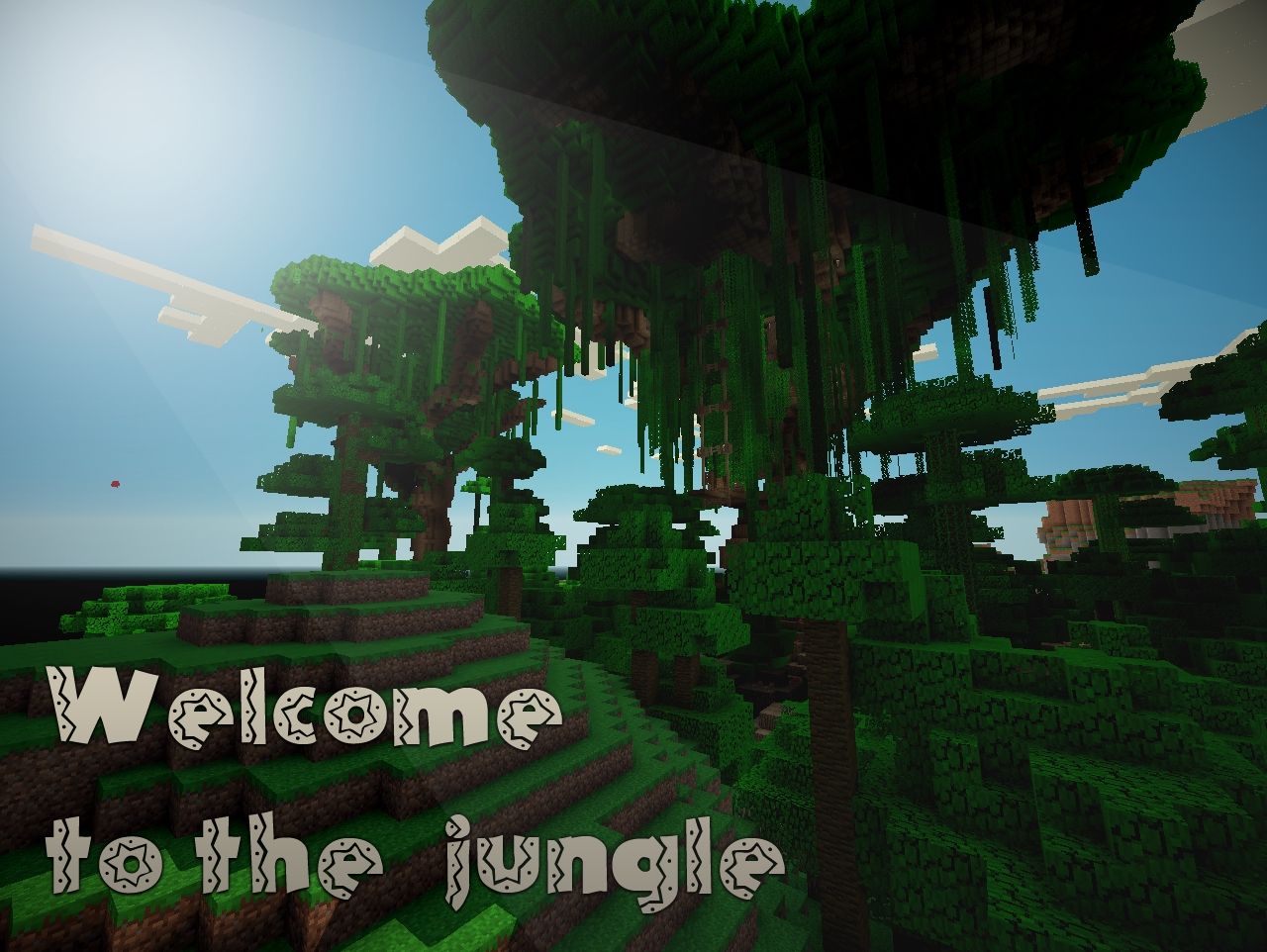 Jungle with giant trees Minecraft Project