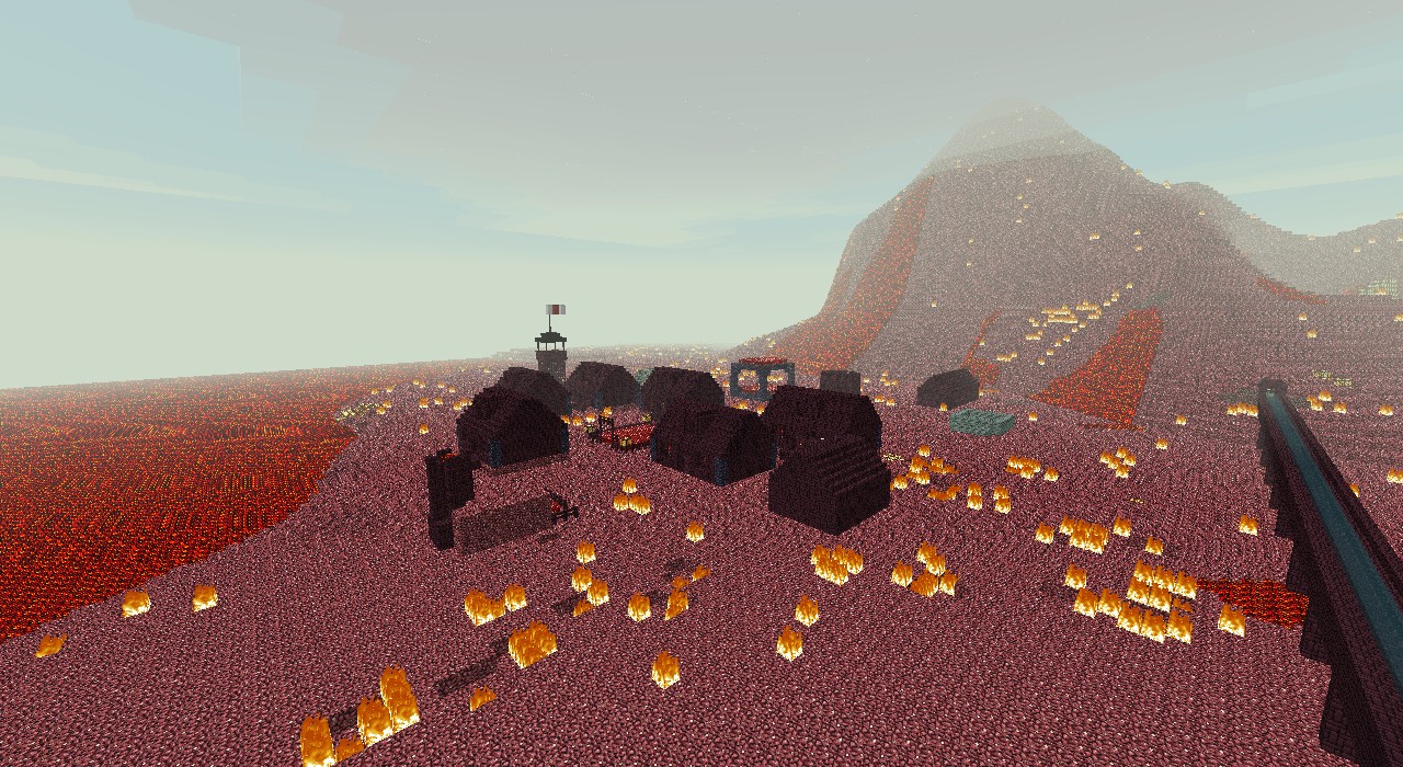 Nether Village (Custom Terrain) Minecraft Project