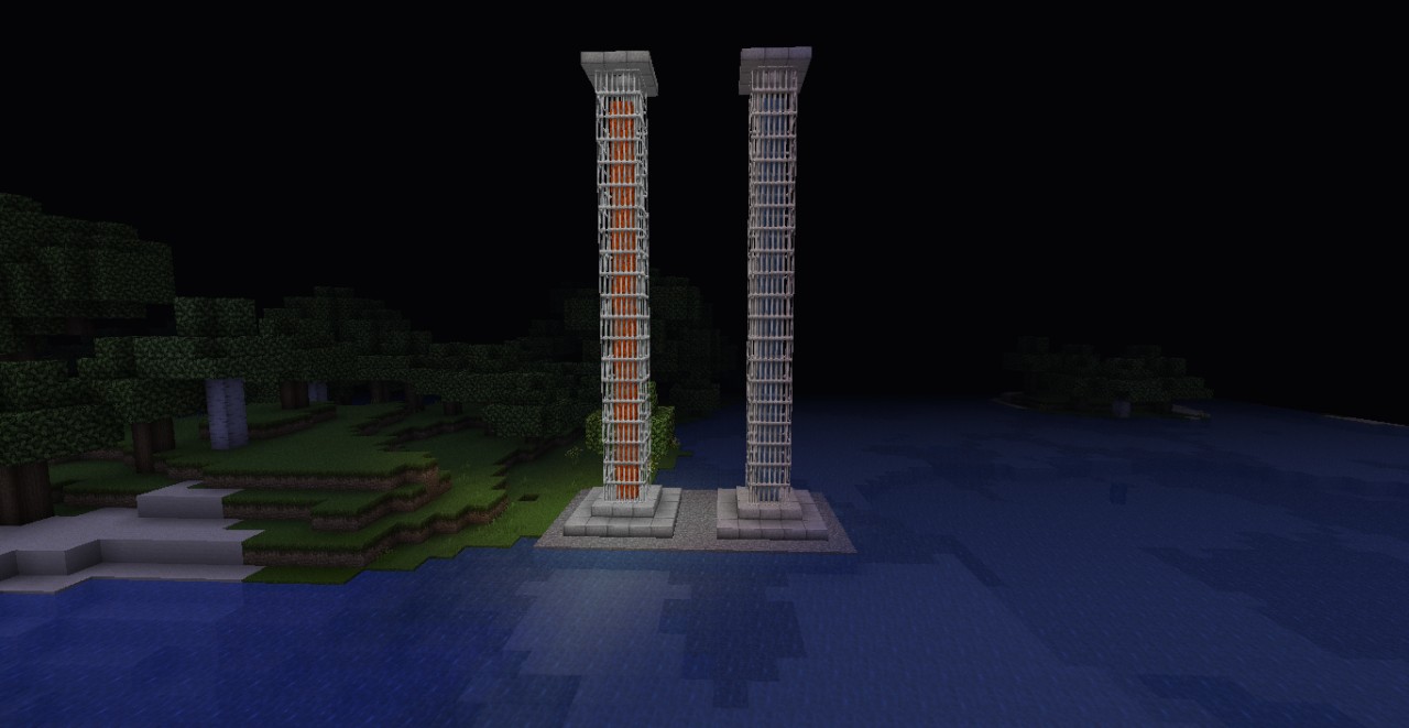 Lava and Water Tower Minecraft Project