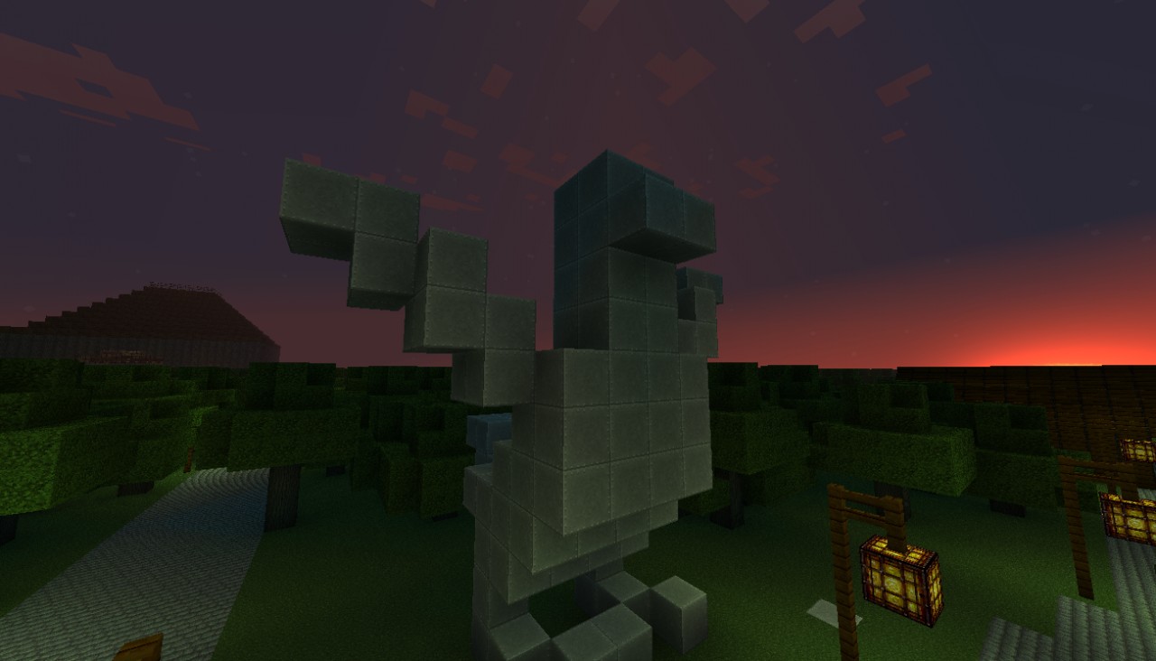 Bird Statue, Wool Minecraft Project