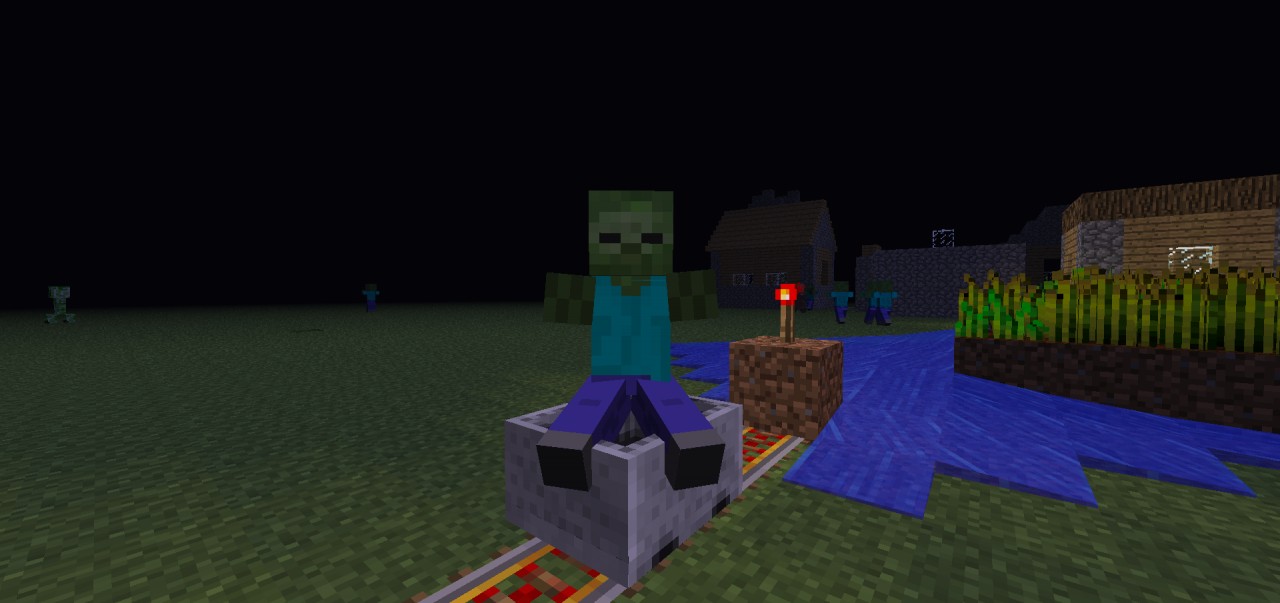 mobs can ride minecarts? Minecraft Blog