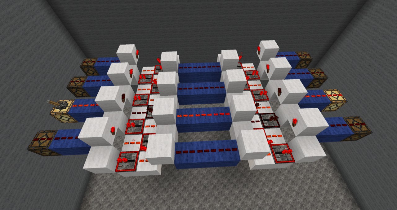 stackable 2way repeater, 6x2x3, 3 ticks delay Minecraft Project