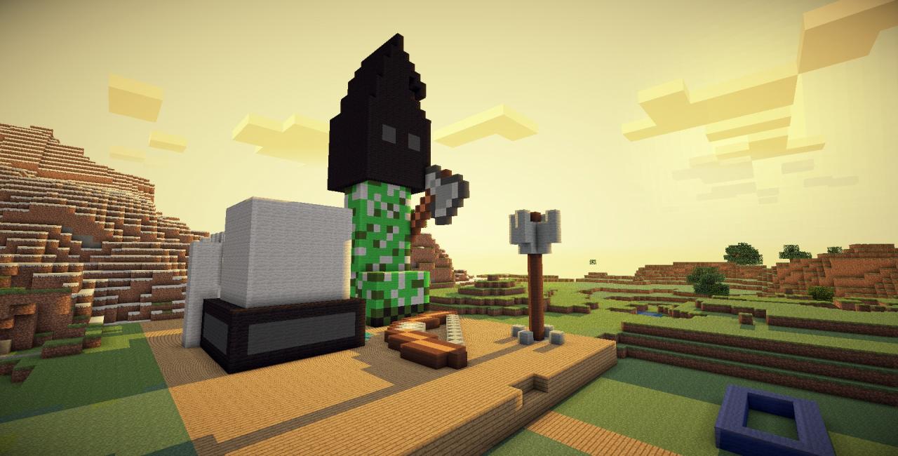 Creeper and skeleton Minecraft Project