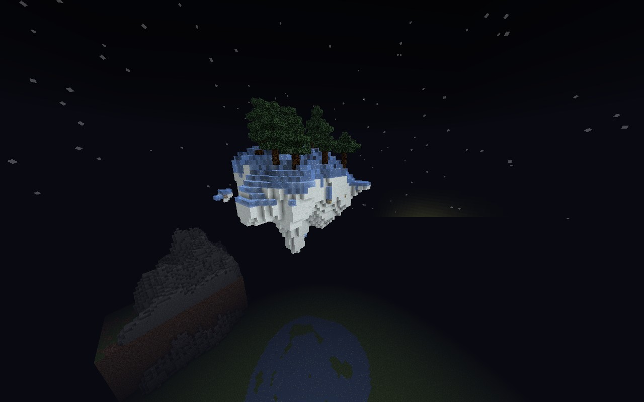 Floating snow Island Minecraft Project