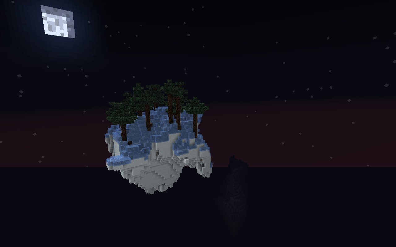 Floating snow Island Minecraft Project