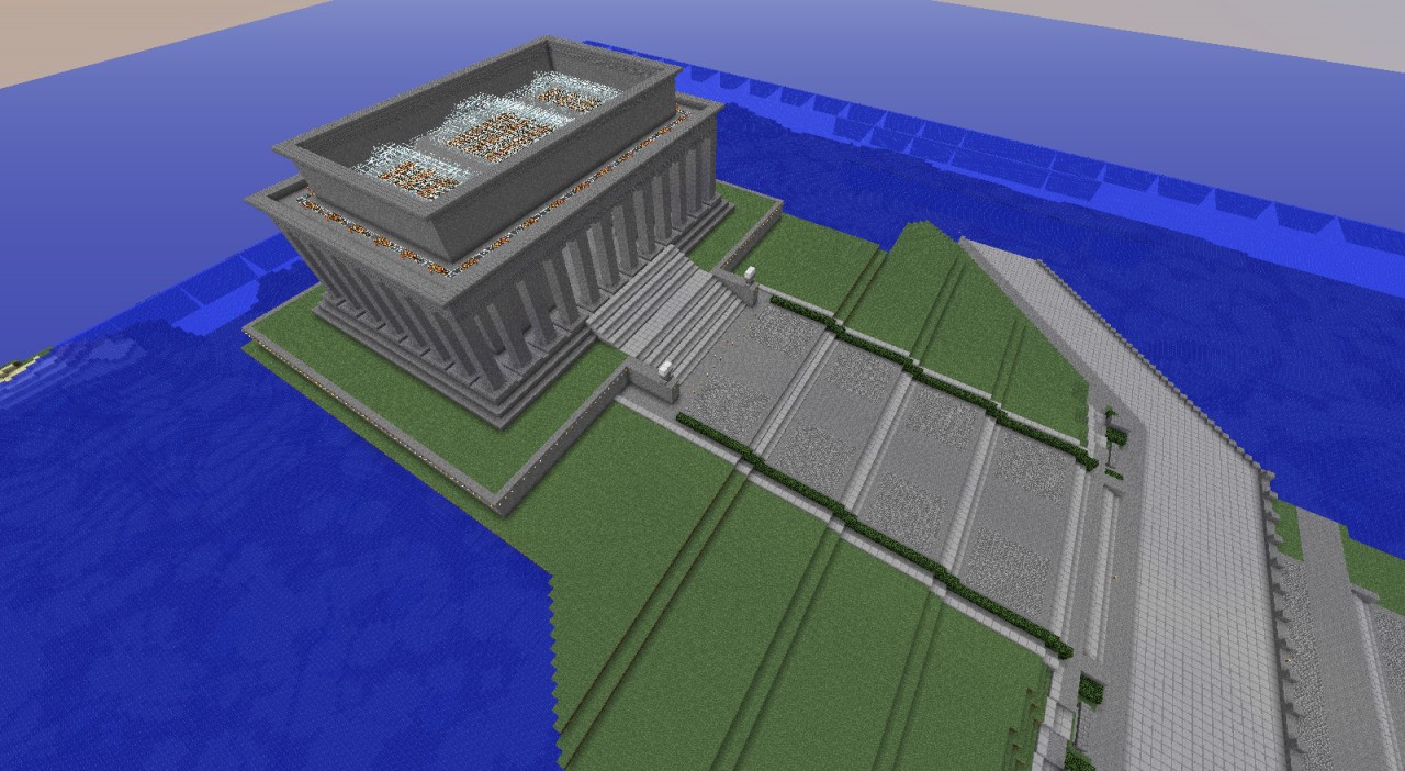 Lincoln Memorial, 11 Scale Minecraft Project