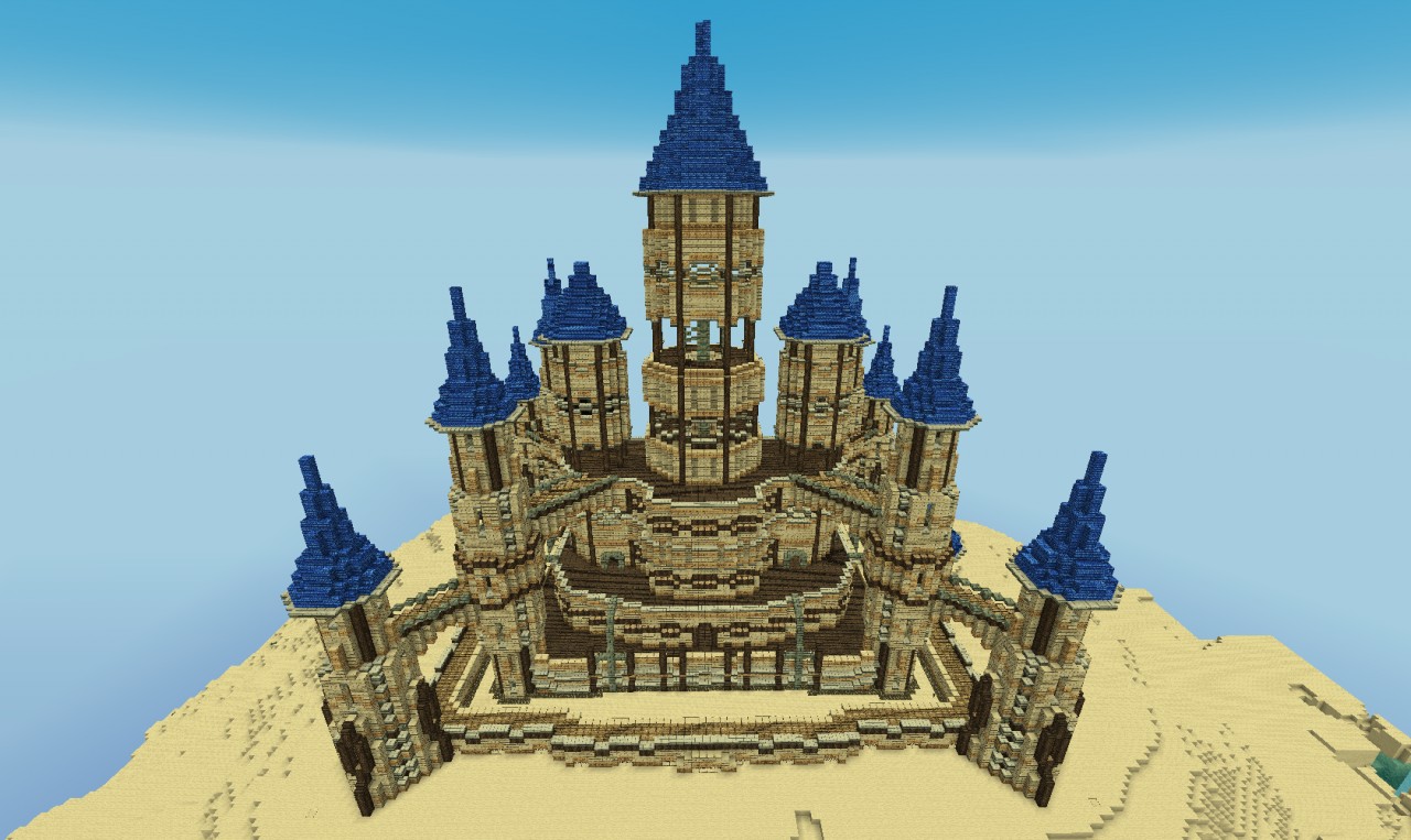 Large Desert Sand Castle Sanacraft Minecraft Project