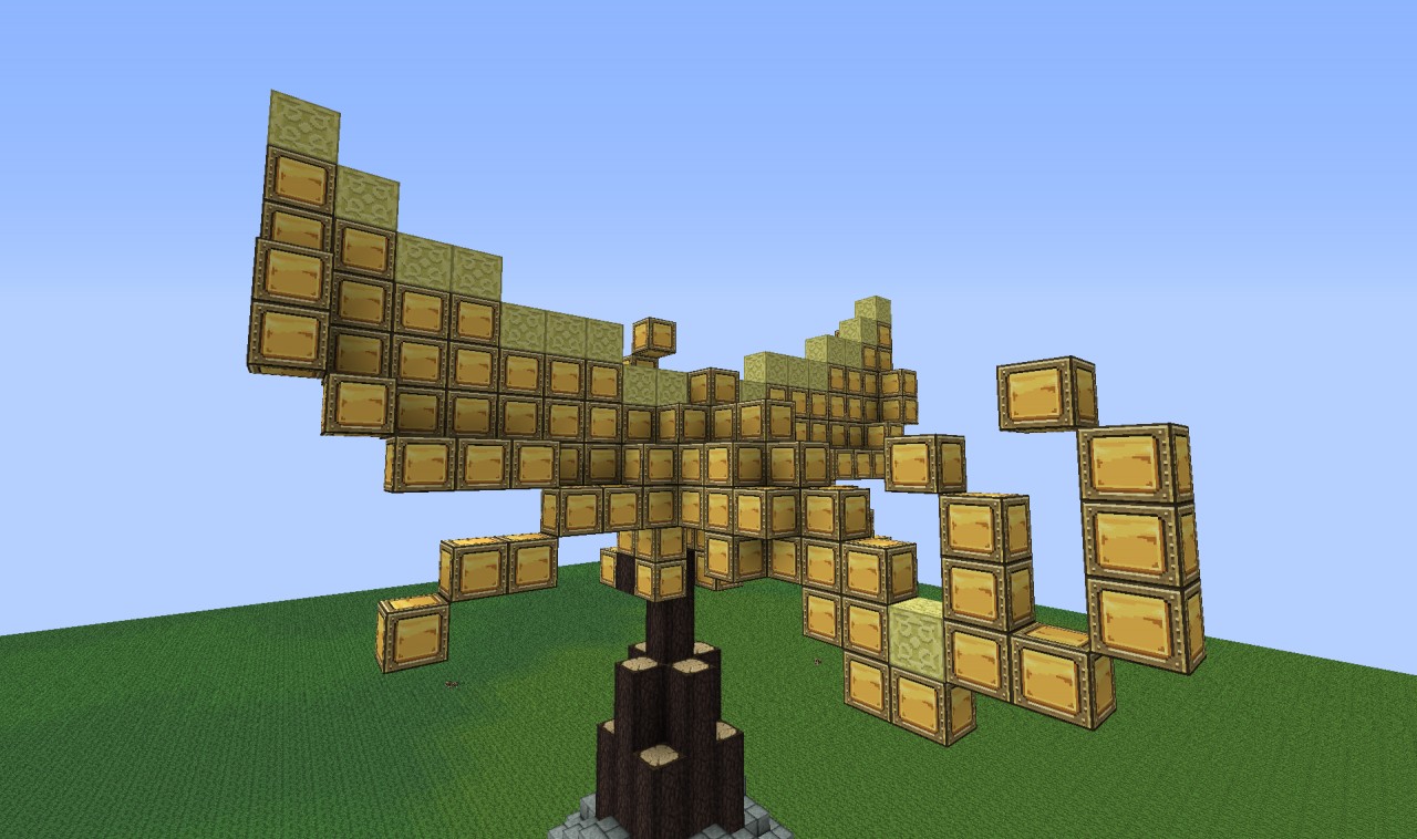 Auldren's Messenger Golden Bird Statue Minecraft Project