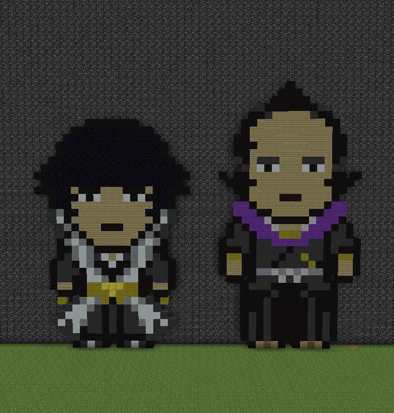 Bleach Pixel Art Captains Project (FINISHED!) Minecraft Project